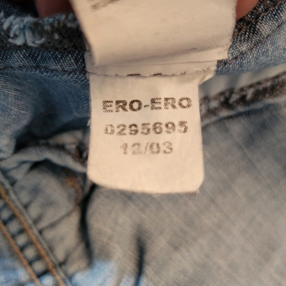 Vintage Tommy Hilfiger Jean Jacket Button Blue Denim Jacket Size Women’s Small - Picture 10 of 12